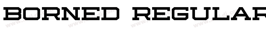 Borned Regular字体转换